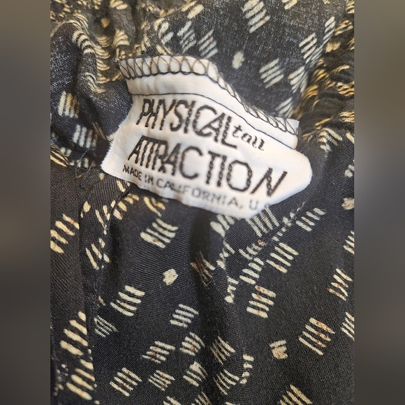 Physical Attraction 2pc Matching Pant Set Size S Tall Black & Cream #W-624 - Picture 6 of 15